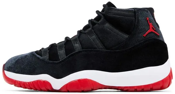 Jordan 11  "Bred Velvet" Women's Lightweight Comfortable to walk
