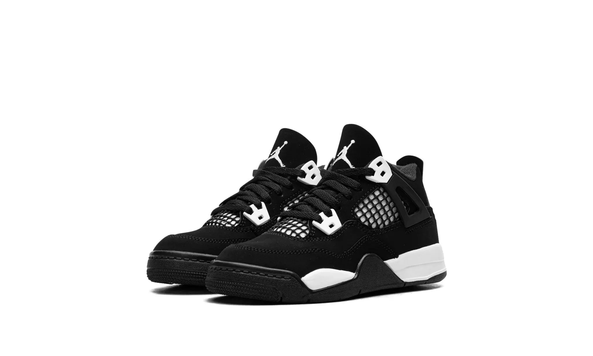 Mint Cool Jordan 4 Retro "White Thunder" Pre-school