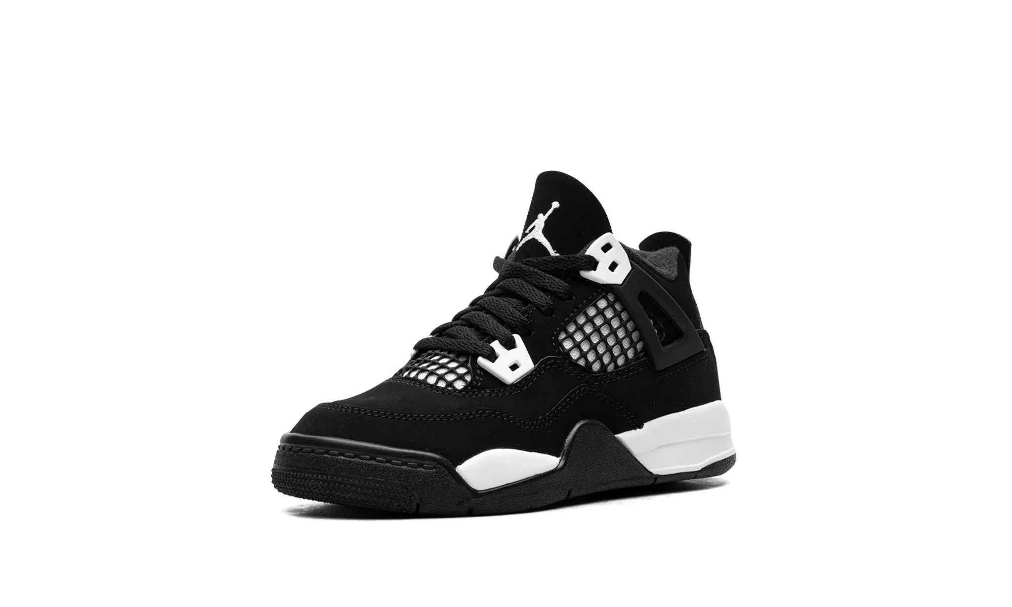Open Mesh Jordan 4 Retro "White Thunder" Pre-school
