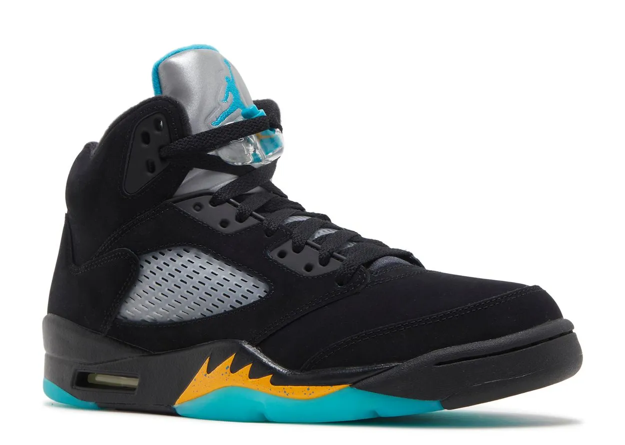 High Quality Leather Sport Casual Air Jordan 5 Retro Aqua