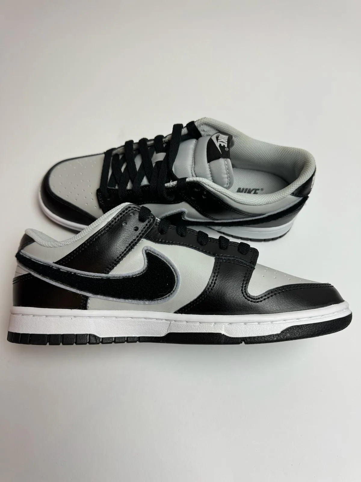 Nike Dunk Low "Chenille Swoosh Black Grey" No Breakin Quick Action