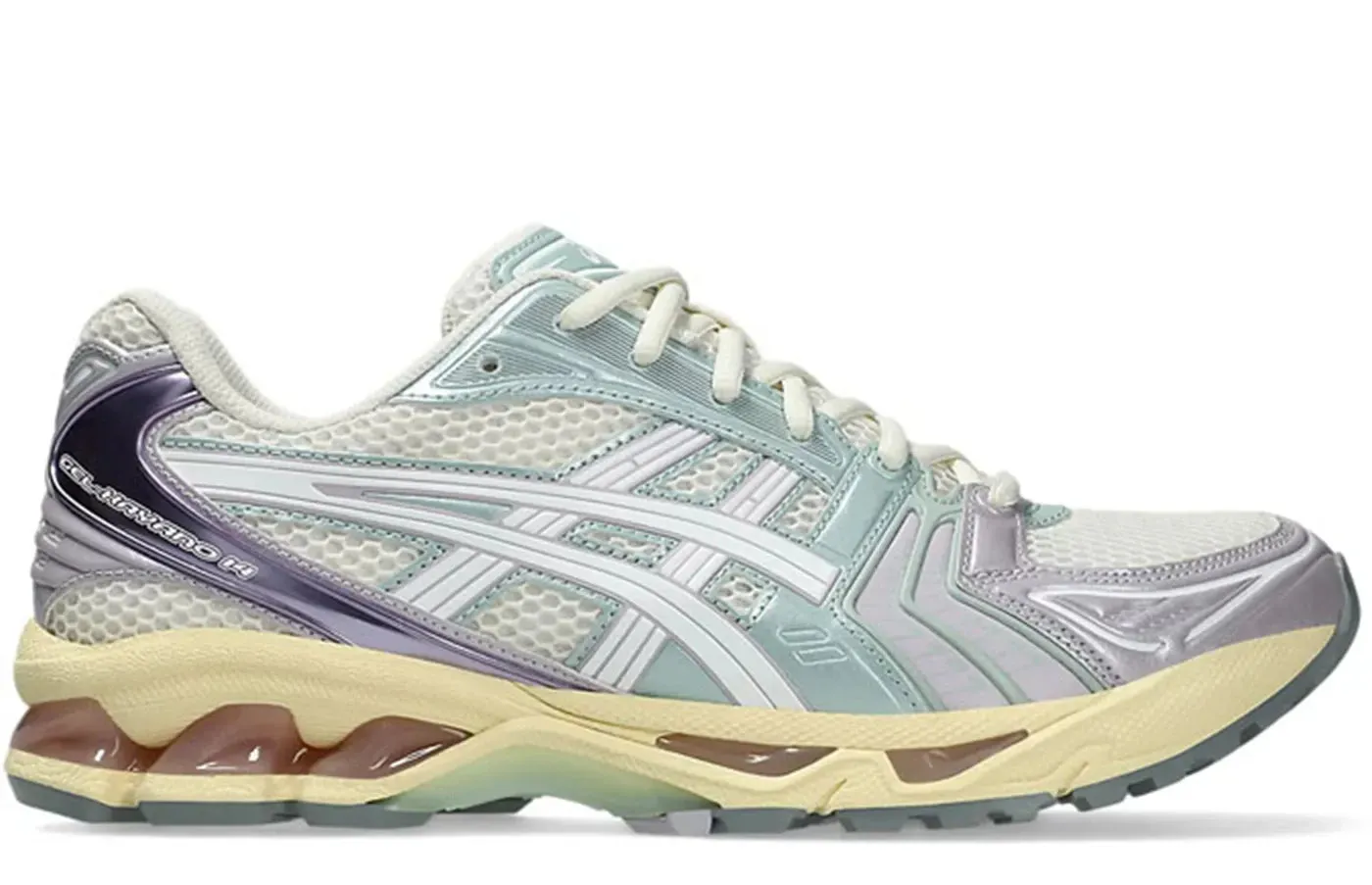 ASICS Gel-Kayano 14 Cream Dusk Violet Supportive Feel