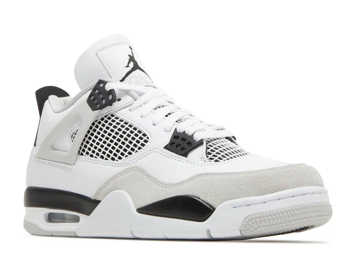 Stylish Minimal Flexible Material Air Jordan 4 Military Black