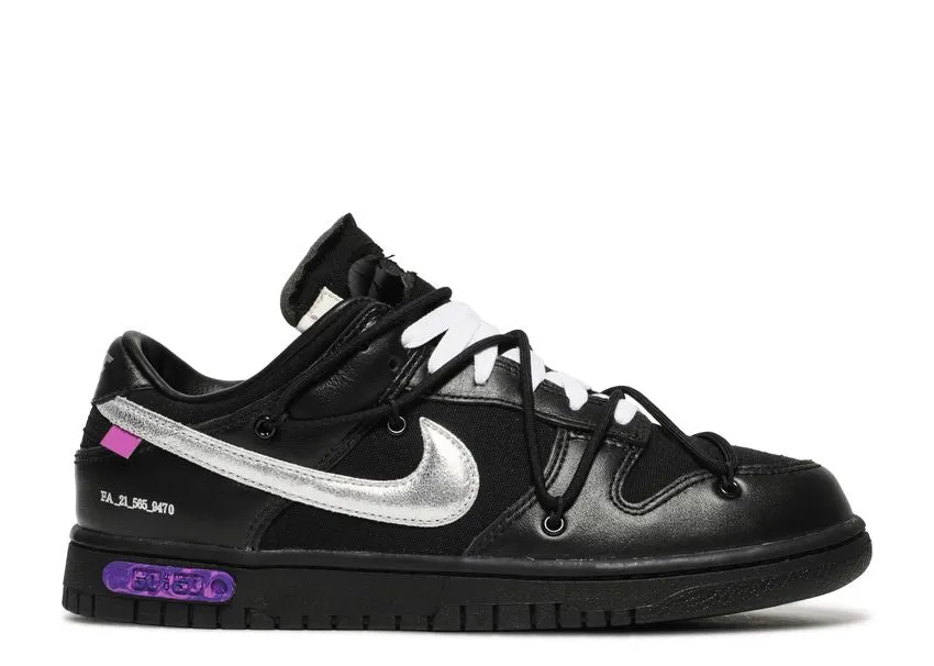 Nike Dunk Low Off-White Lot 50 Memory   foam