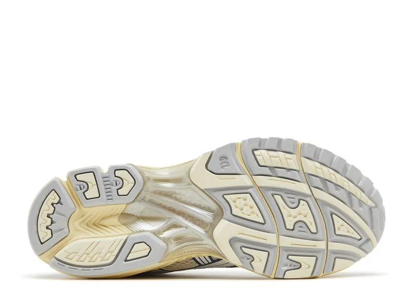 Asics Gel-Kayano 14 Cream Metallic Blue Stabilizing Heel Cage