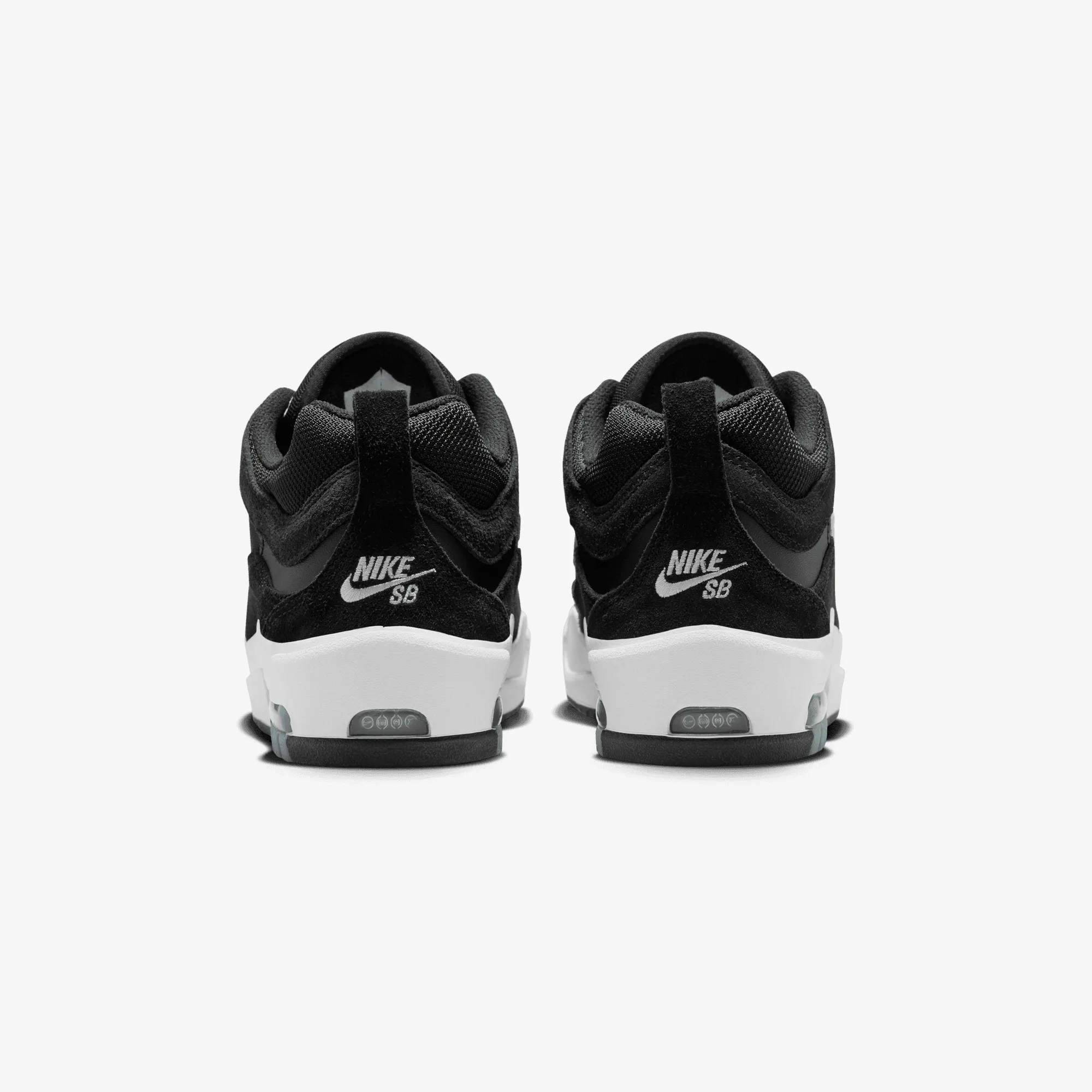Breathable Upper Nike | AIR MAX ISHOD { BLACK/WHITE-BLACK-BLACK