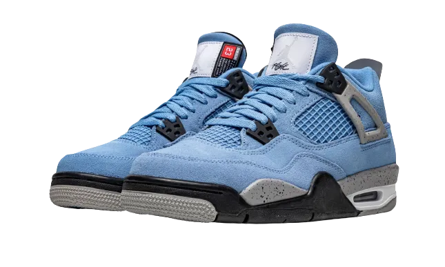 Comfy Outing Jordan 4 Retro "University Blue" Grade School