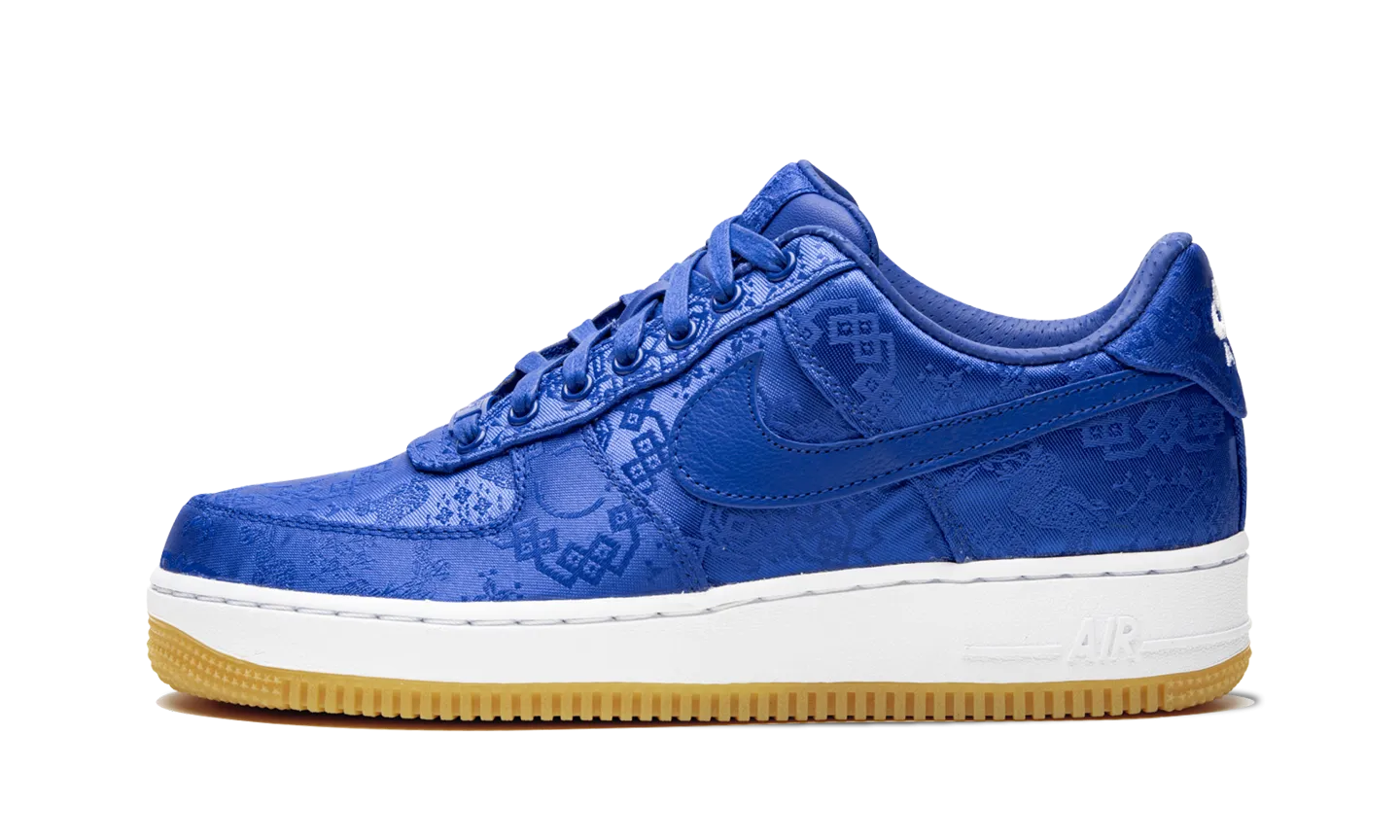 Smooth Finish Flexible Materials Nike AF1 Low "Clot" Blue Silk