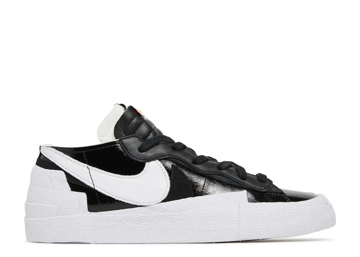 Nike Blazer Low Sacai Black Patent Leather Arch support