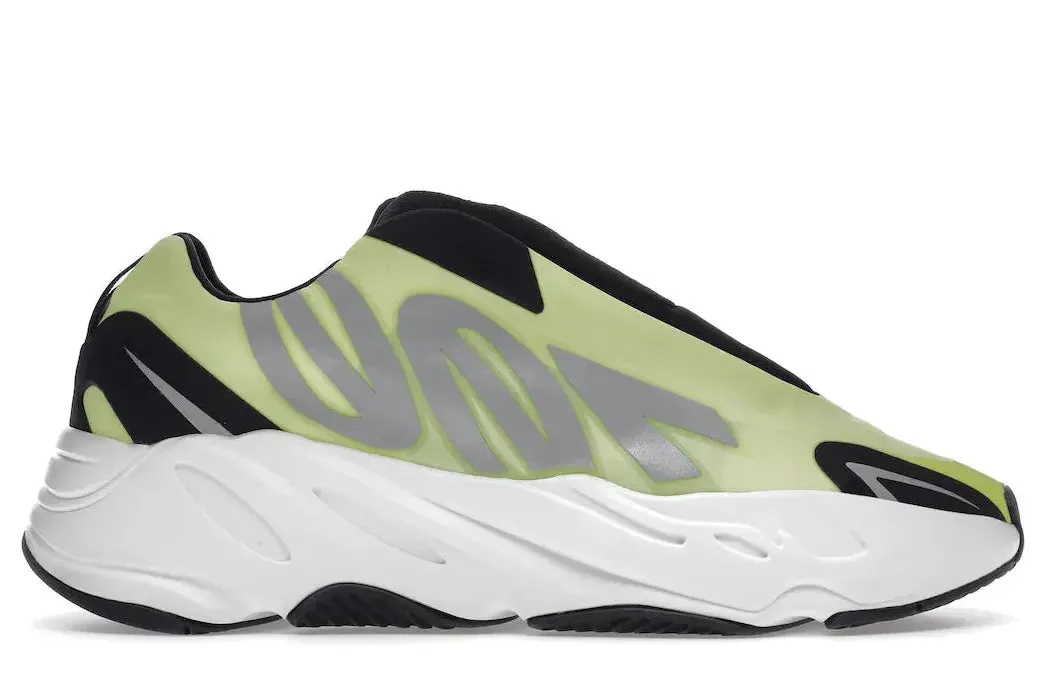 Go Light Bright Step adidas Yeezy Boost 700 MNVN Laceless Phosphor