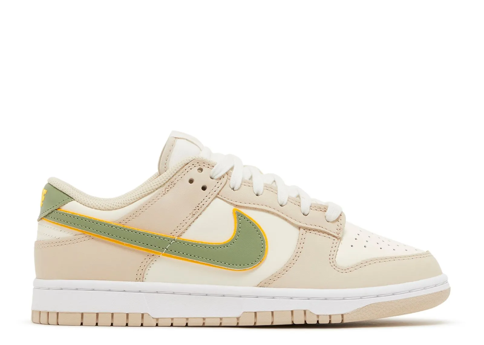 Nike Dunk Low Pale Ivory Oil Green Weather resistant