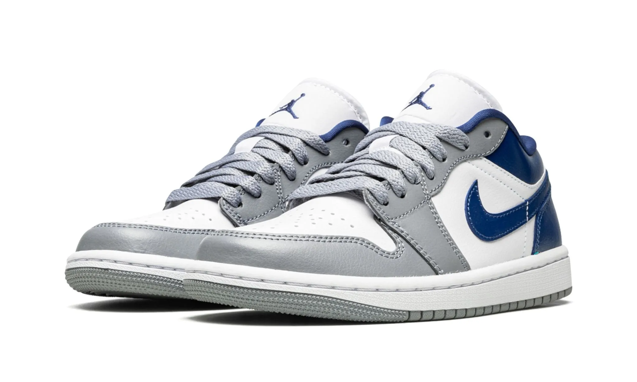 Wmns Air Jordan 1 Low Stealth French Blue White City Run Gift Easy