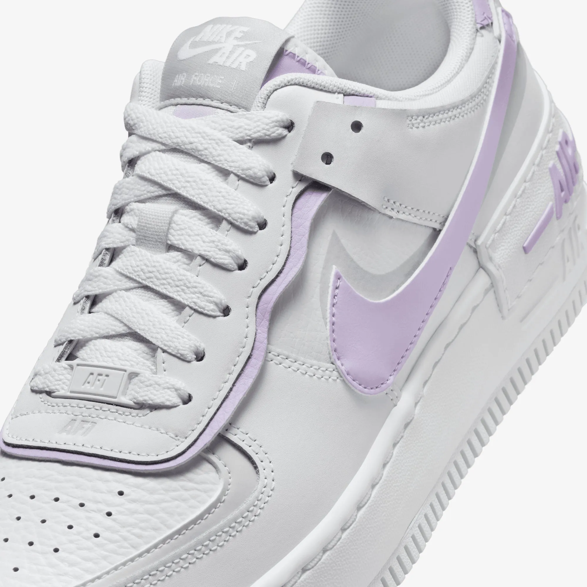 Formal Mode NIKE | AIR FORCE 1 SHADOW { WHITE/LILAC BLOOM-PHOTON DUST-WHITE