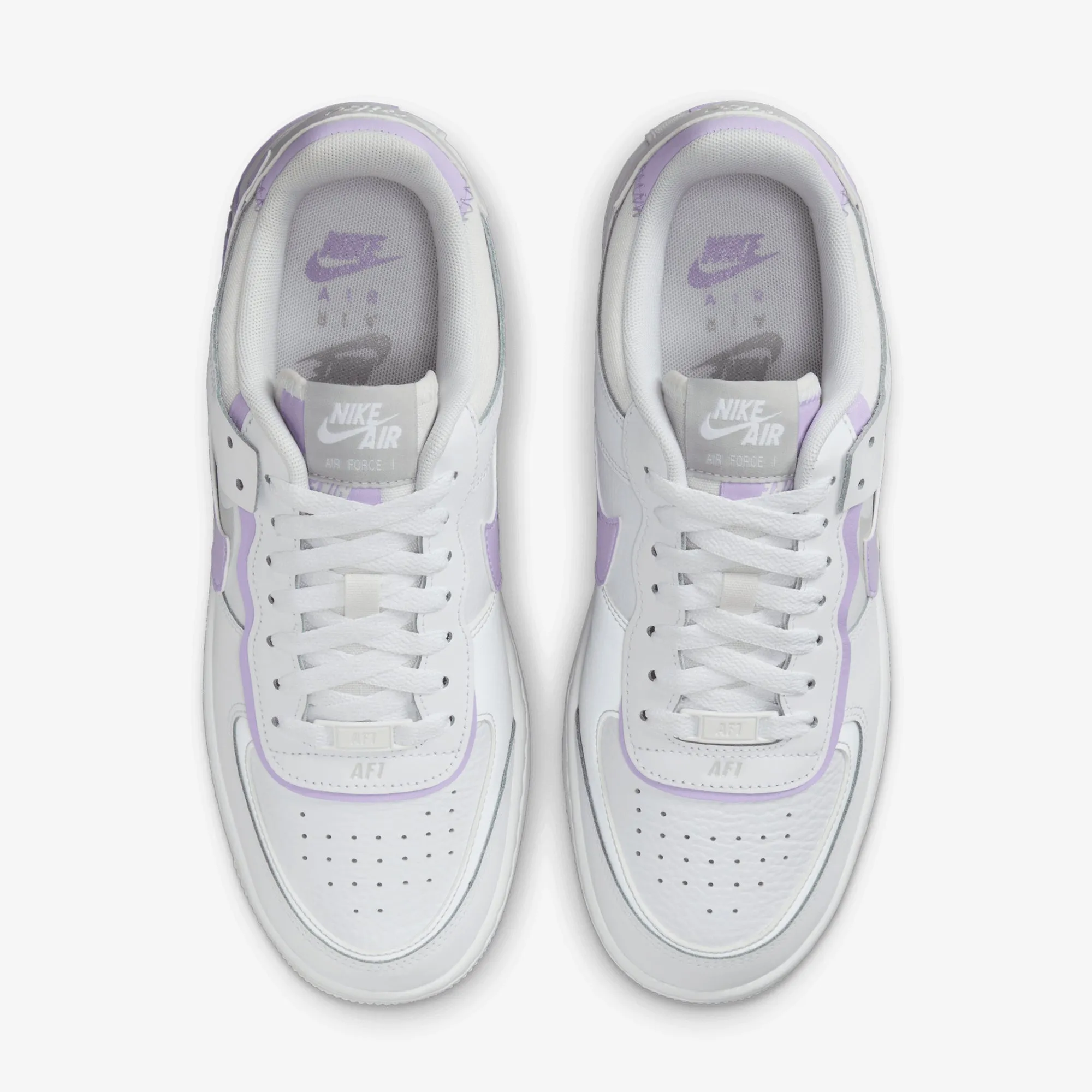 Adjustable NIKE | AIR FORCE 1 SHADOW { WHITE/LILAC BLOOM-PHOTON DUST-WHITE
