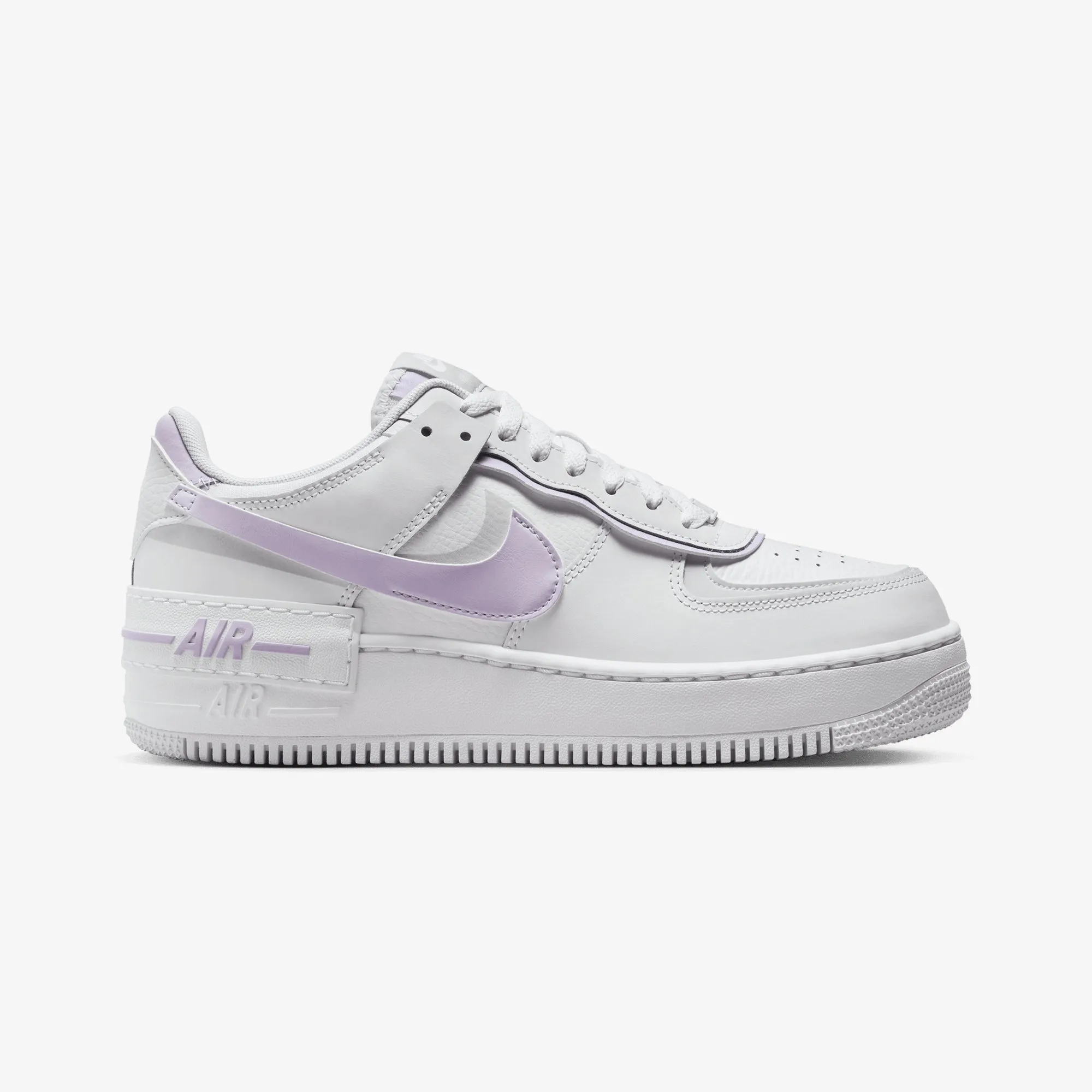 NIKE | AIR FORCE 1 SHADOW { WHITE/LILAC BLOOM-PHOTON DUST-WHITE Silent Walk Jungle Path
