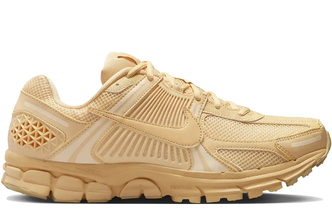 Nike Zoom Vomero 5 Celestial Gold running in the night shoes