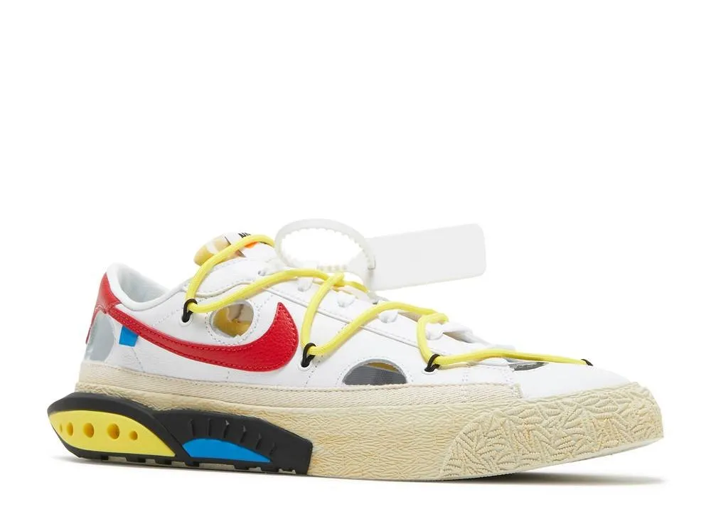 Nike Blazer Low Off-White White University Red Step Free