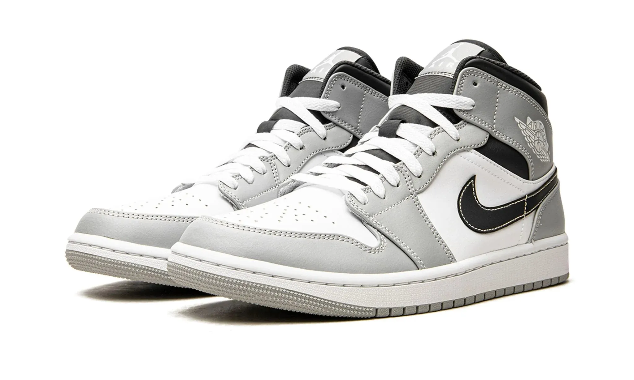 Breathable Fit Air Jordan 1 Mid Anthracite/Light Smoke Grey 2.0