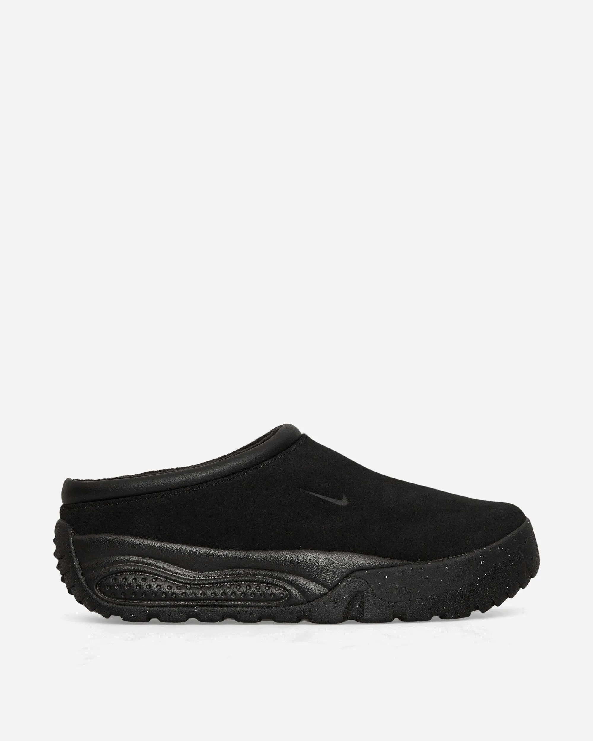 ACG Rufus Mules Black Gloss Finish Lift Up