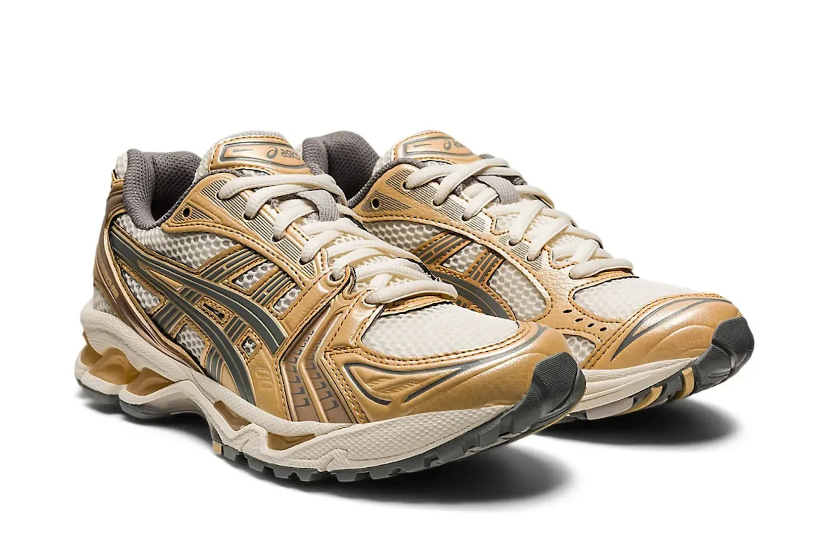 Lightweight Construction Anti Fatigue System ASICS Gel-Kayano 14 Cream Clay Grey (Women's)