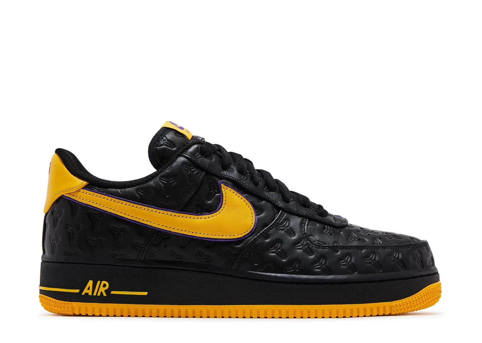 Nike Air Force 1 Low Kobe Bryant Lakers Away Anytime Fit Wrinkle Resistant