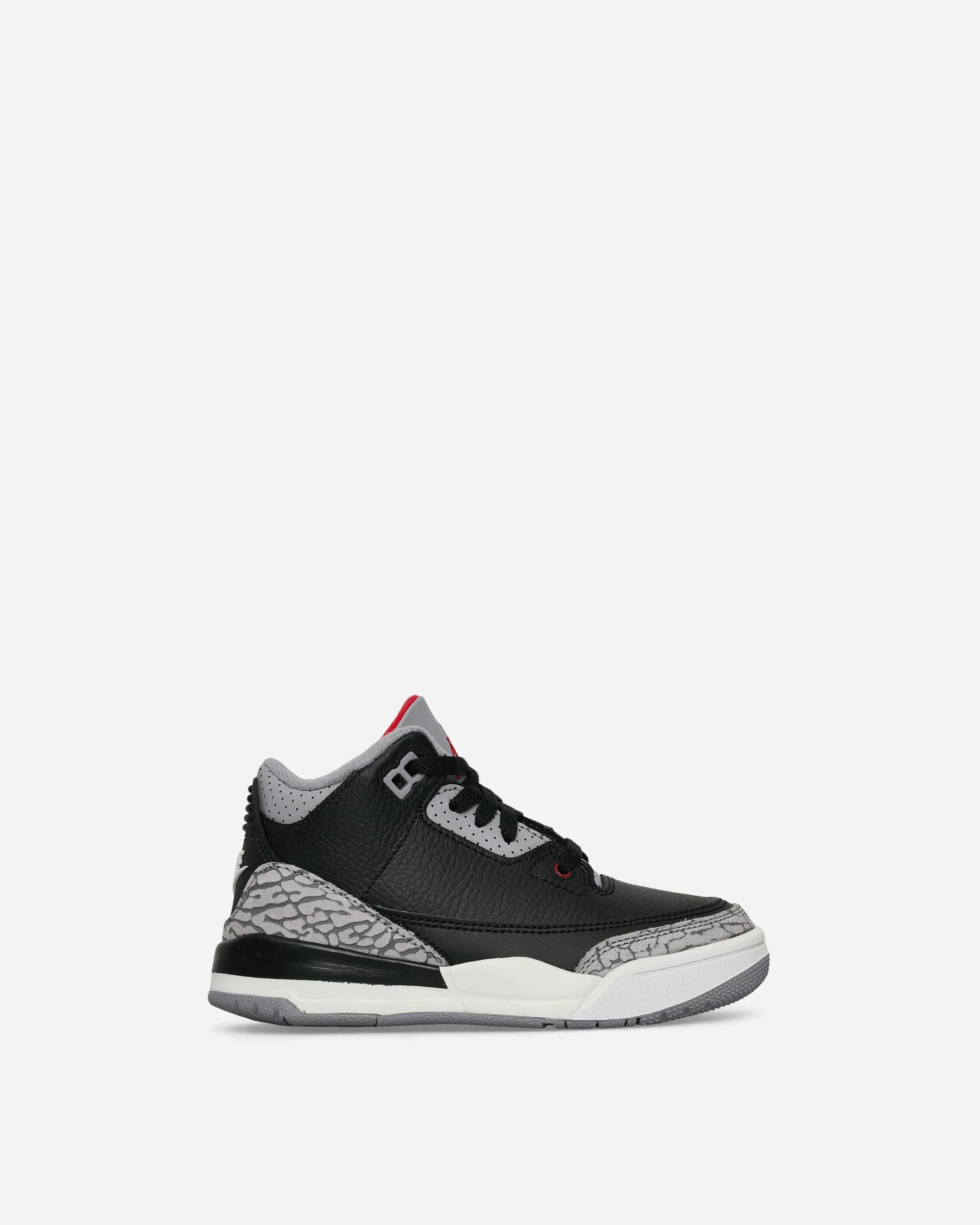 Air Jordan 3 Retro (PS) Sneakers Black Cement Canvas Cool velcro
