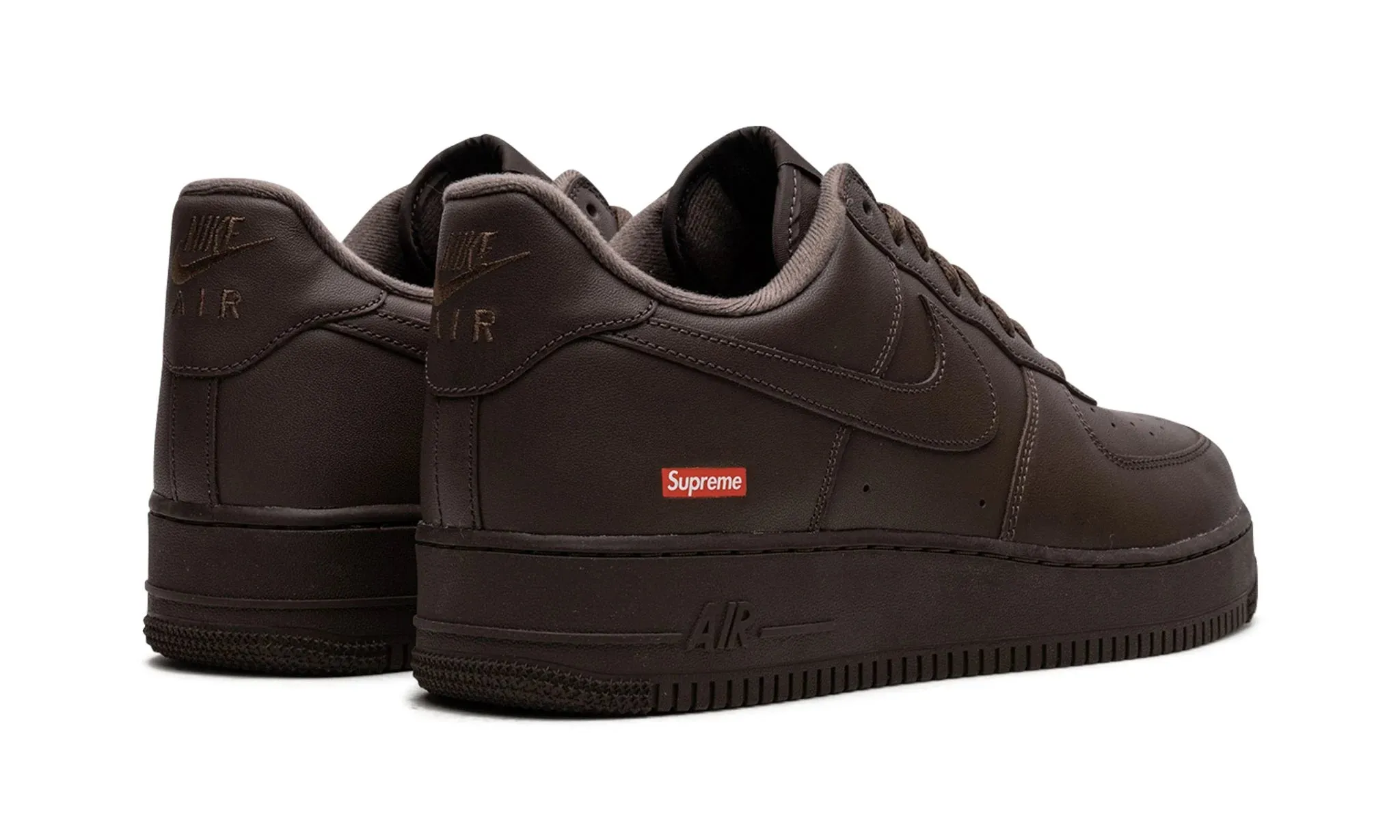 Nike X Supreme AF1 Low "Box Logo" Brown No Pressure Fit