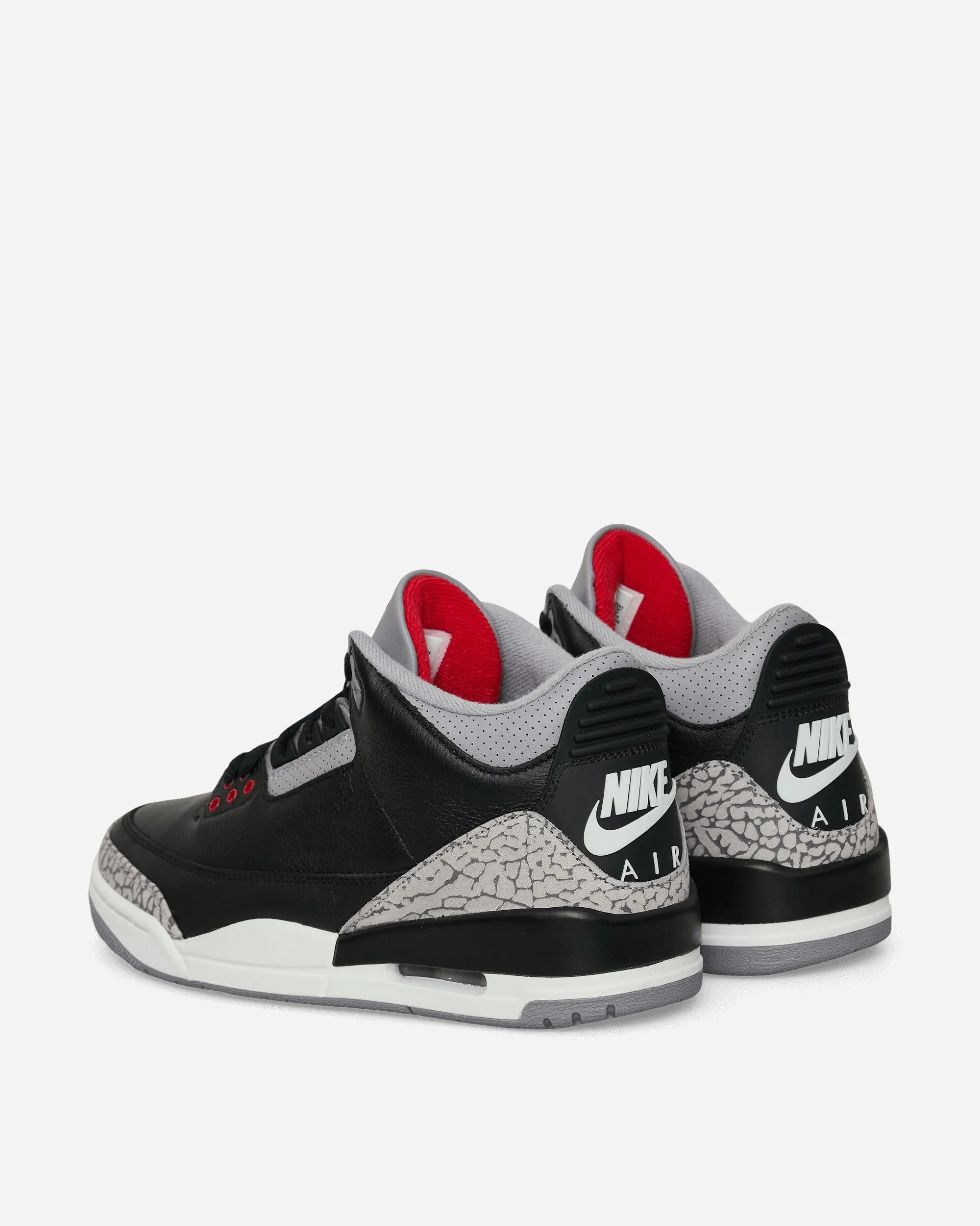Air Jordan 3 Retro Sneakers Black Cement Zip Fast
