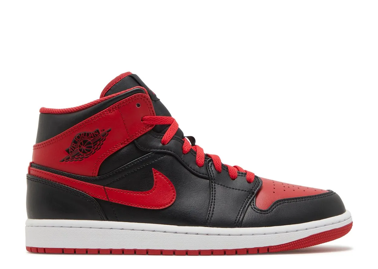 Air Jordan 1 Mid Alternate Bred Train Trip Padded Touch