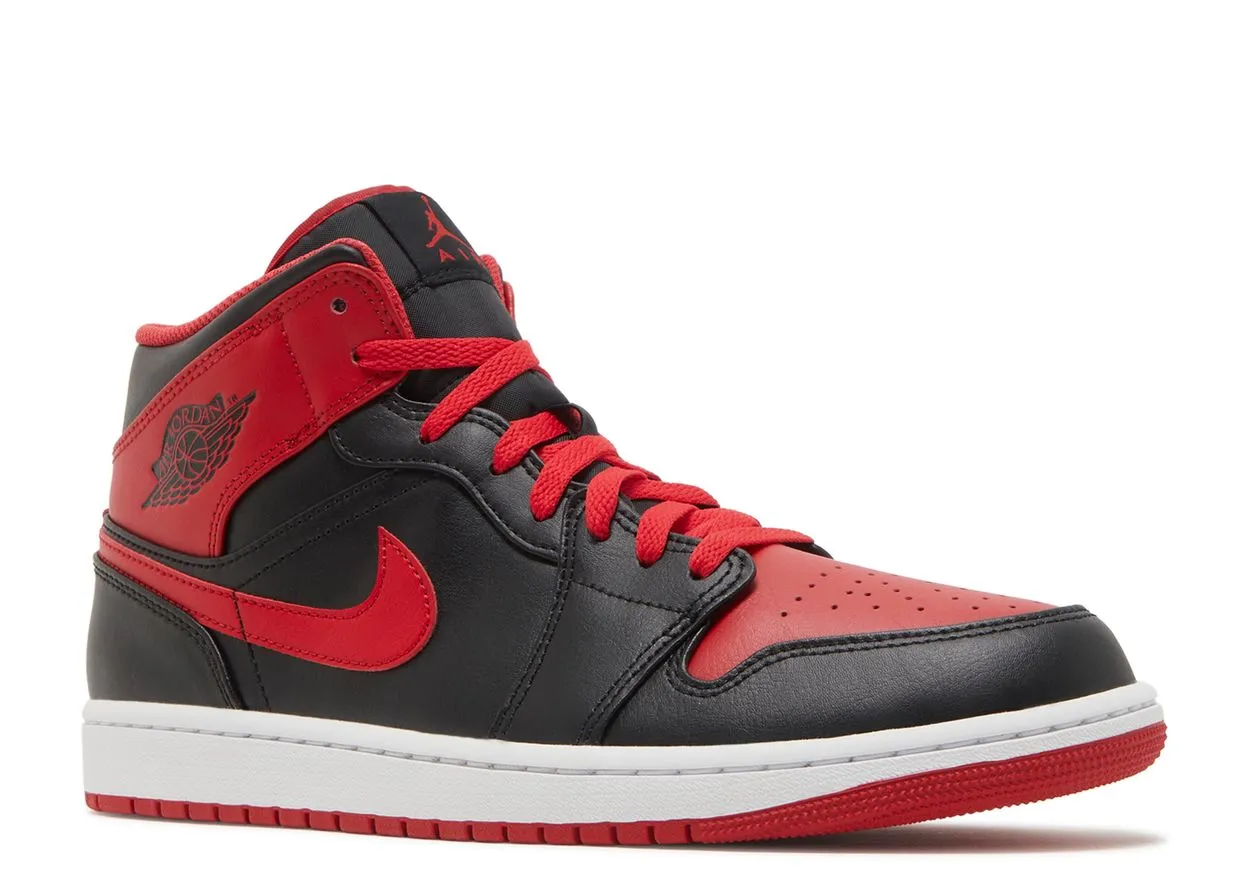 Anti   Slip Feature TPU sole Air Jordan 1 Mid Alternate Bred
