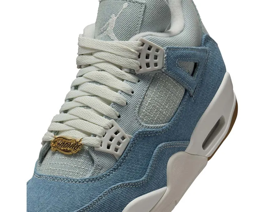 Air Jordan 4 Retro Tex W "Denim" Breathable Fit Comfort Walk