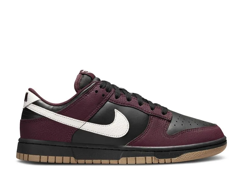 Nike Dunk Low Next Nature Burgundy Crush Black Track Step Sunset Jog