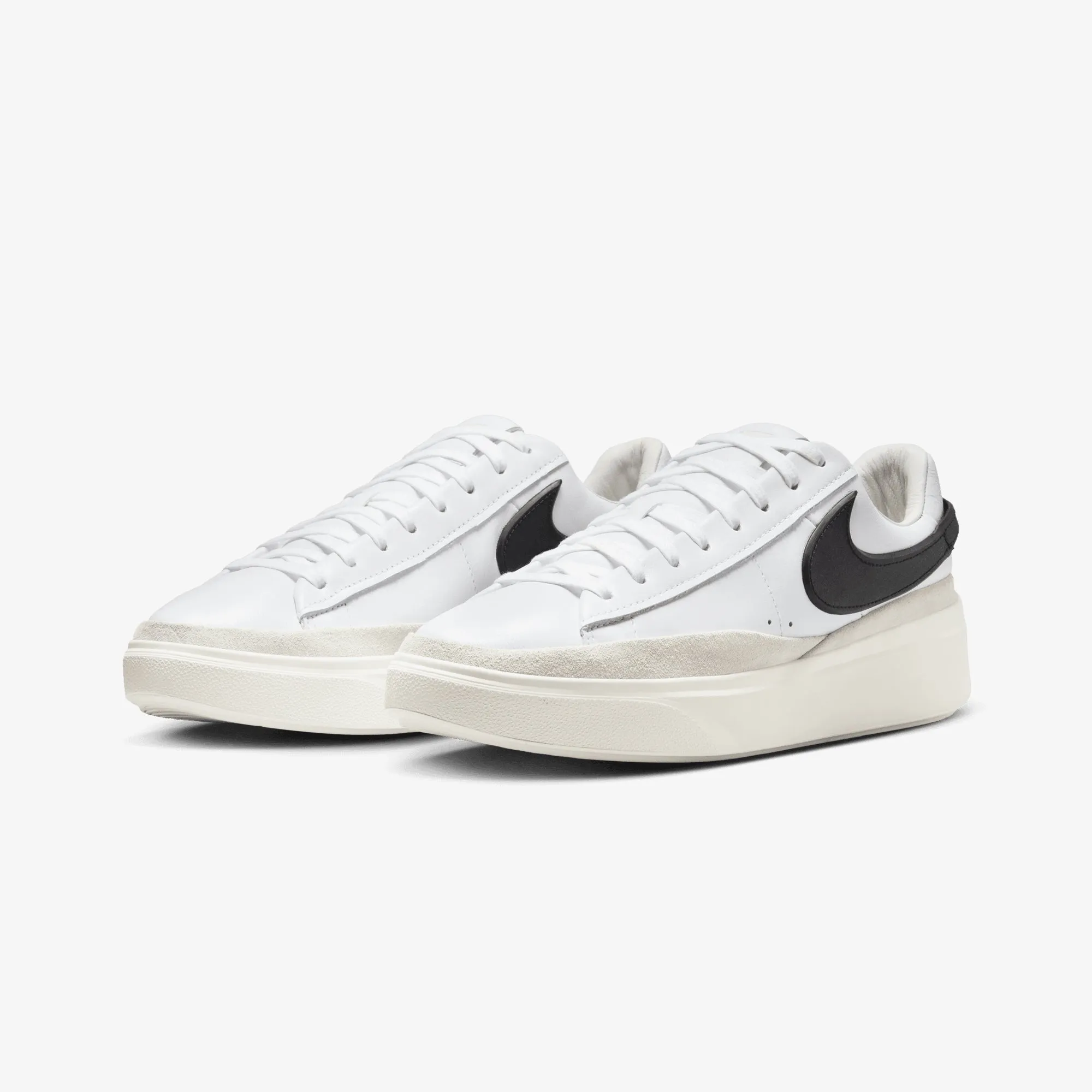 Nike | BLAZER PHANTOM LOW  { SUMMIT WHITE/BLACK-WHITE-SAIL Soft