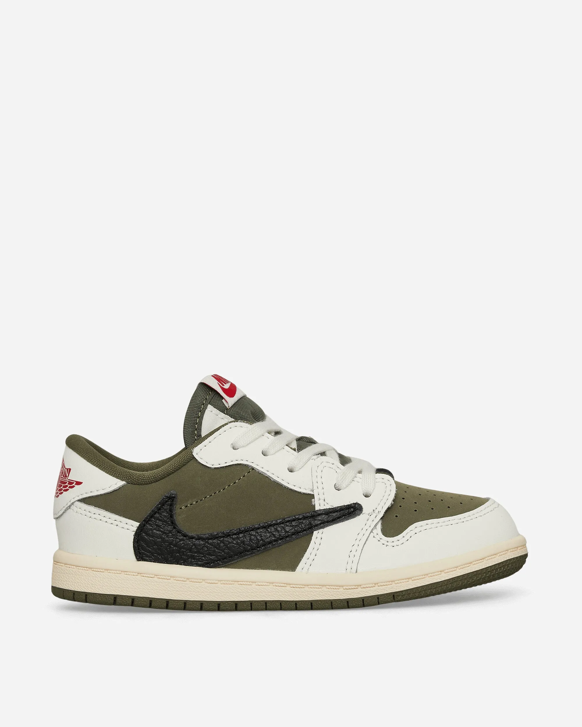 Polish Look Travis Scott Air Jordan 1 Low (TD) Sneakers Medium Olive