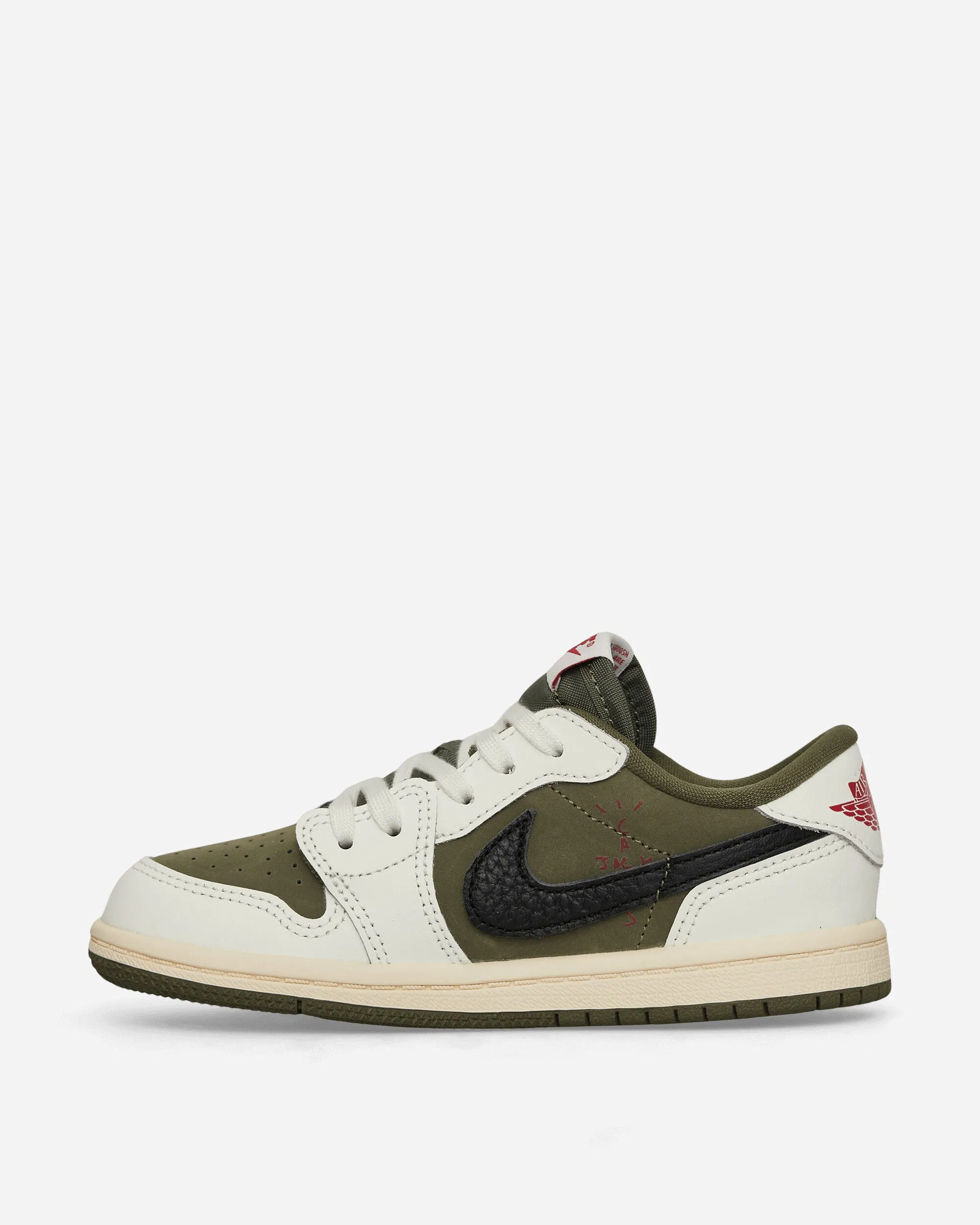 Easy Flow Travis Scott Air Jordan 1 Low (TD) Sneakers Medium Olive