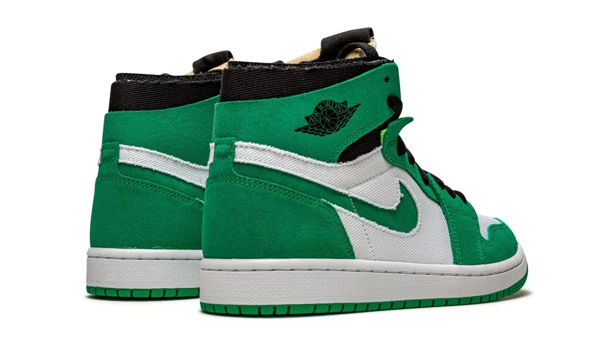 Air Jordan 1 High Zoom Air Cmft Stadium Green Rubber Sole Low Profile