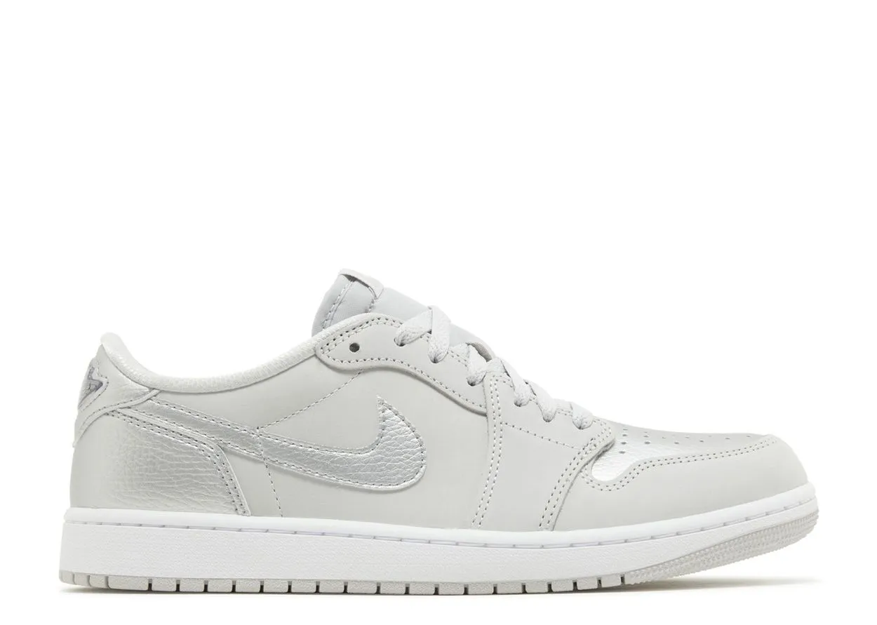 Long Hours Air Jordan 1 Low OG Metallic Silver