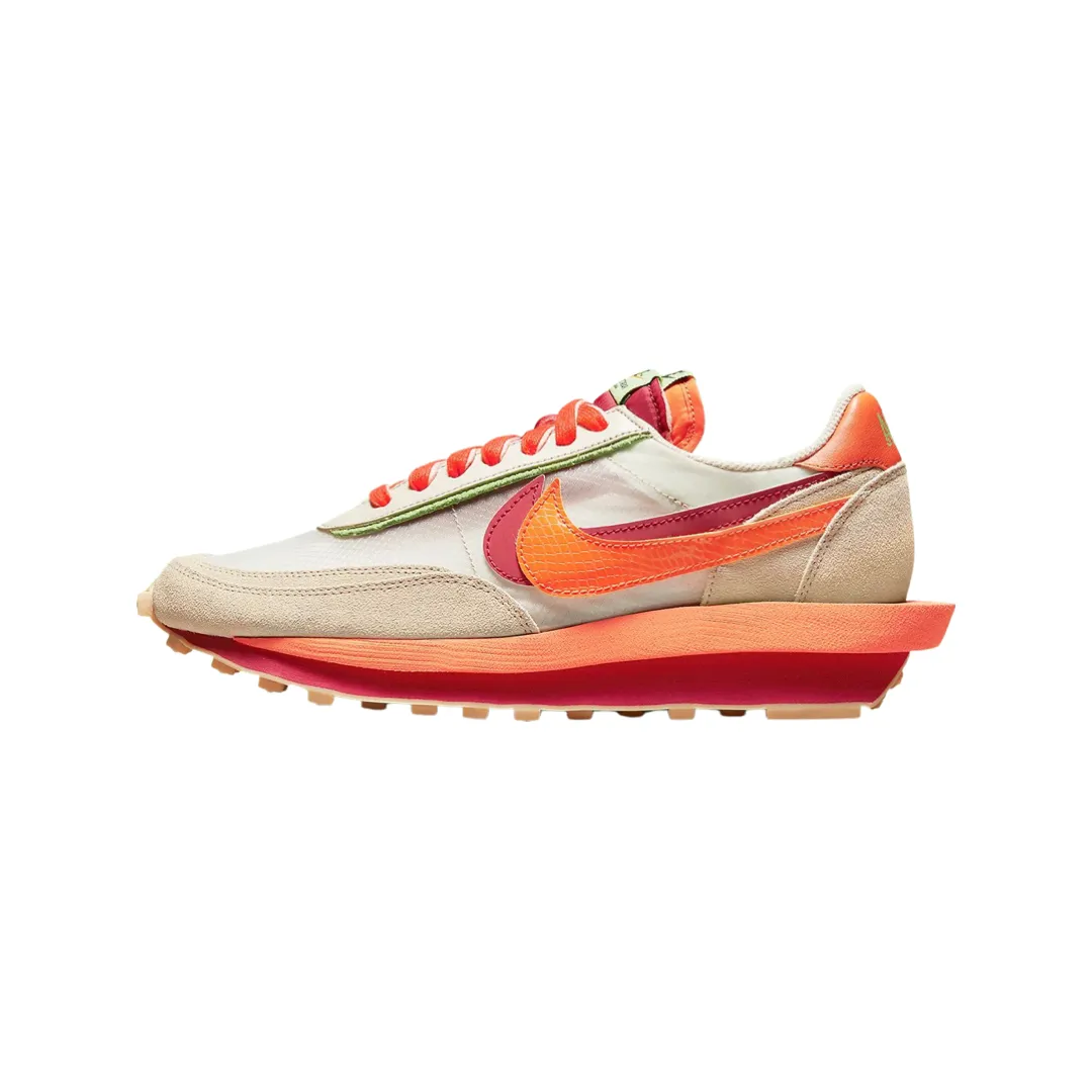 Date night Wet Land Nike LD Waffle x Sacai ??CLOT Kiss of Death Net Orange Blaze??