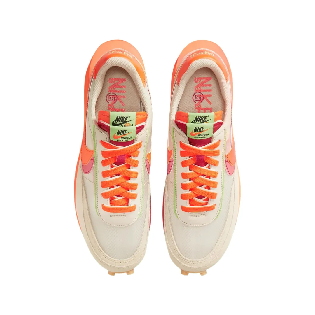 Nike LD Waffle x Sacai ??CLOT Kiss of Death Net Orange Blaze?? King Strong