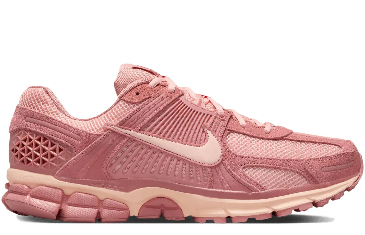 supinated foot shoe support Midfoot Focus Nike Zoom Vomero 5 Red Stardust