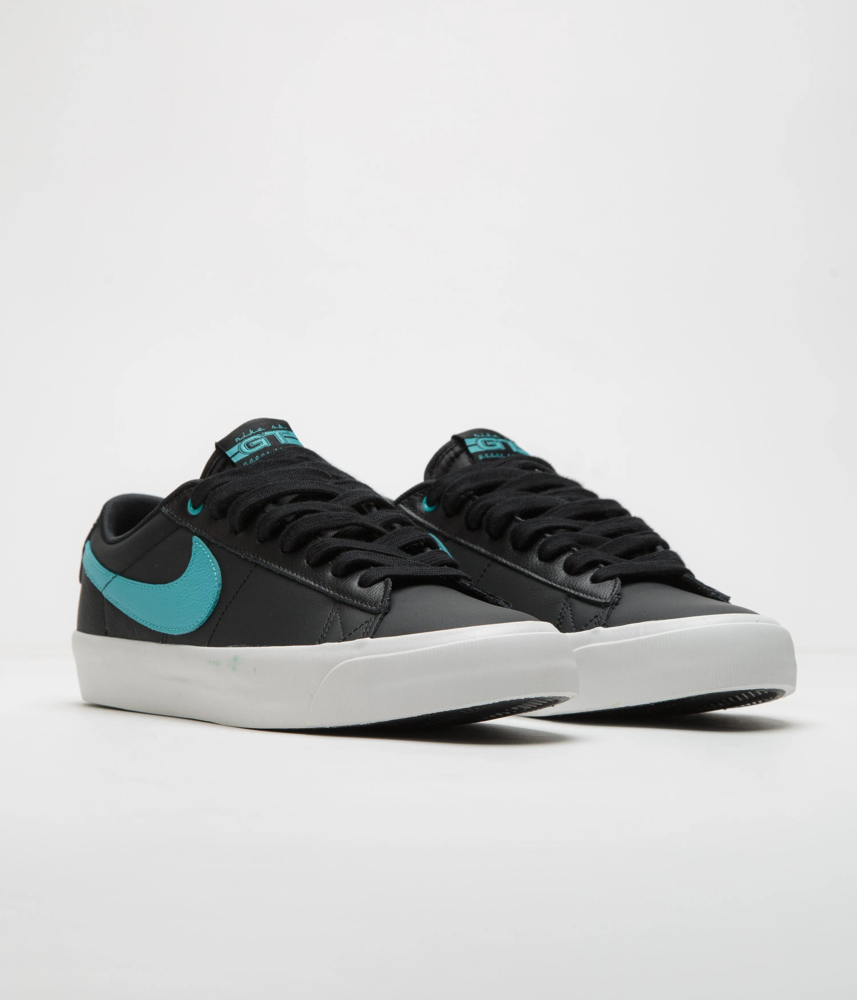 Sleek Finish Track Trek Nike SB Blazer Low Pro GT Shoes - Black / Dusty Cactus - Black - Summit White