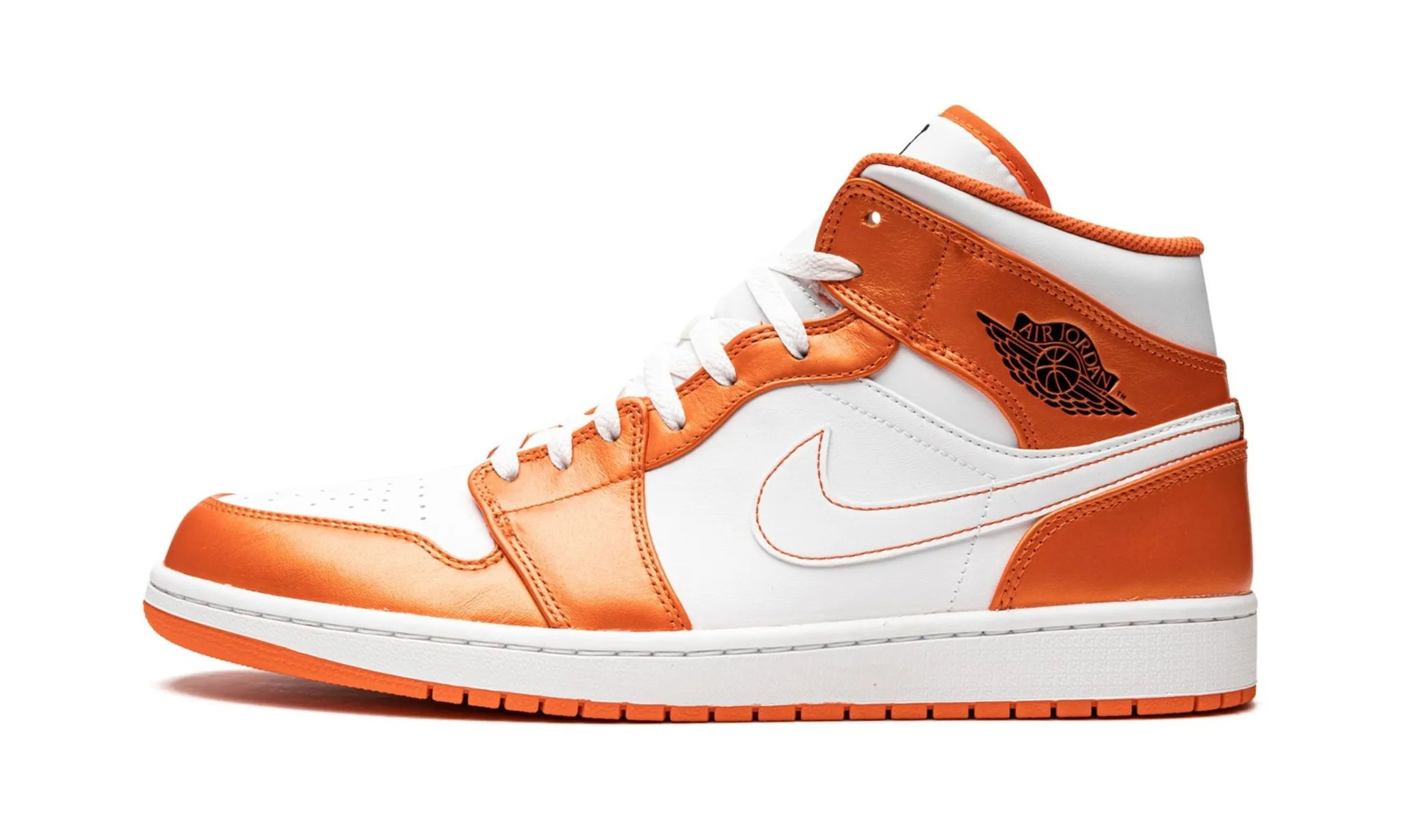 Air Jordan 1 Mid SE Electro Orange Active Lifestyle Soft Upper