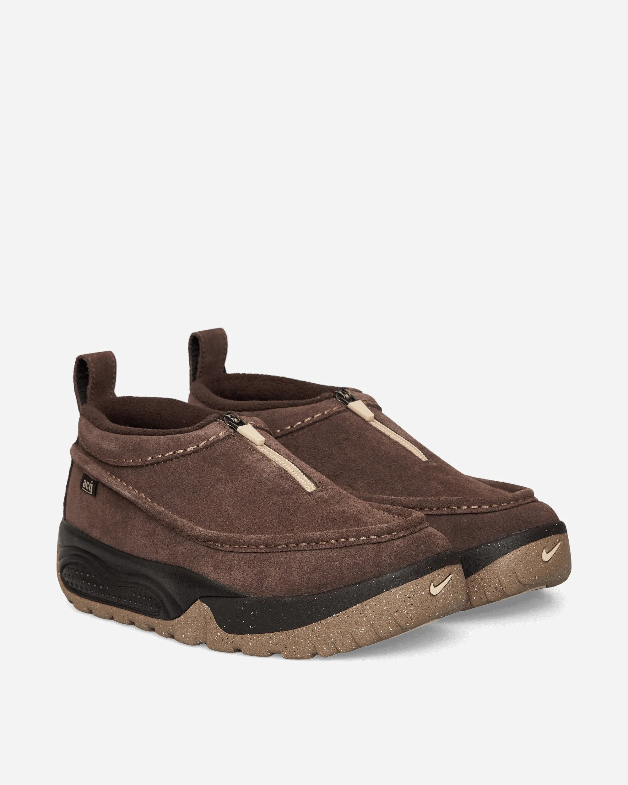 Pure Black Tech Knit ACG Izy Sneakers Baroque Brown / Sanddrift