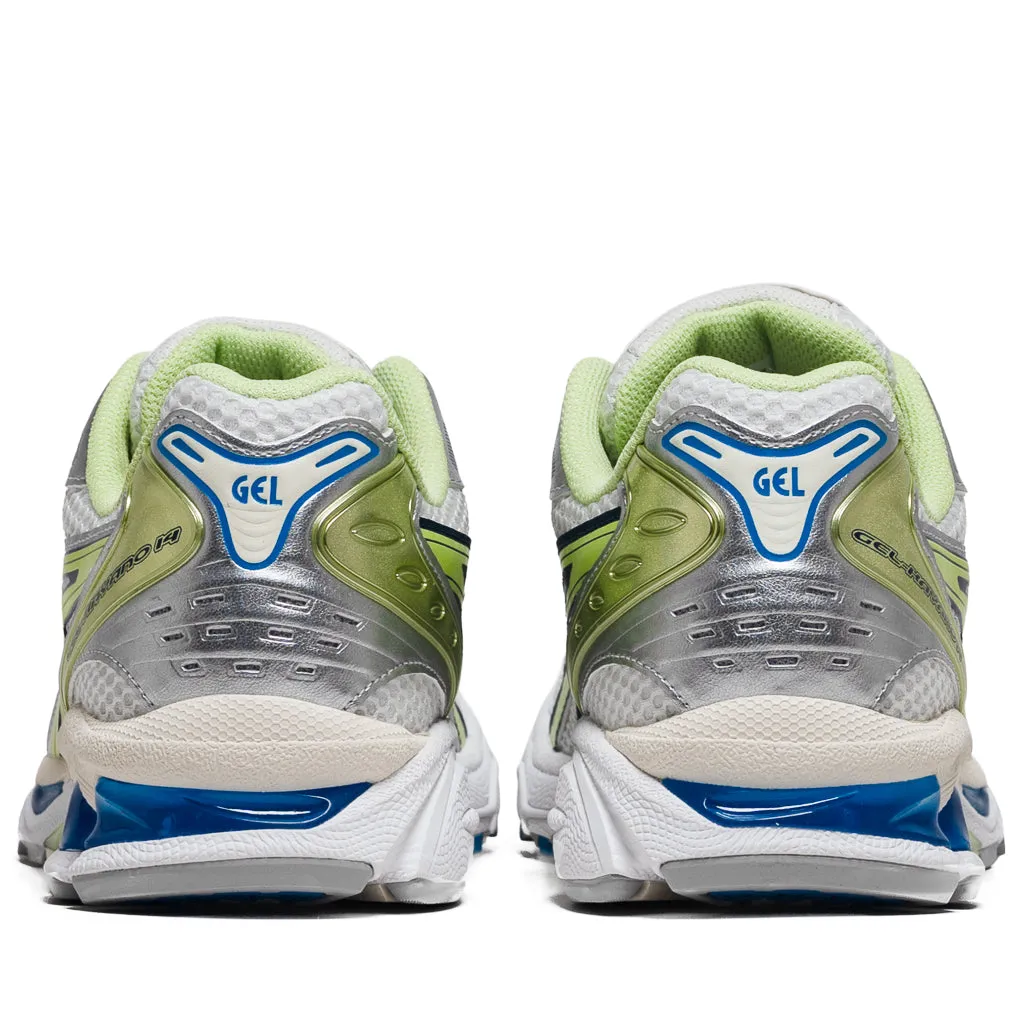 Asics Gel-Kayano 14 - White/Lime Green Trail Strong Height Plus