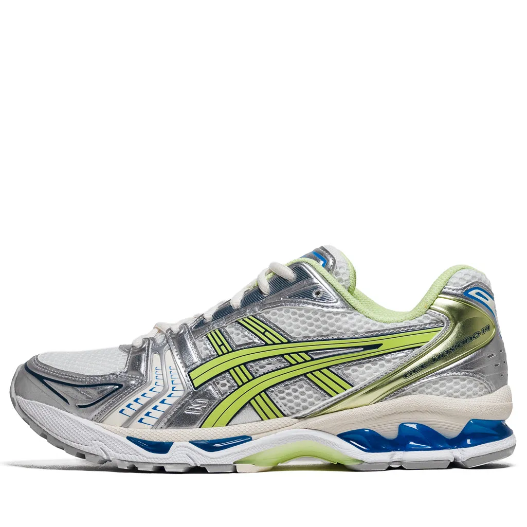 Asics Gel-Kayano 14 - White/Lime Green Trendy Soft Neutral