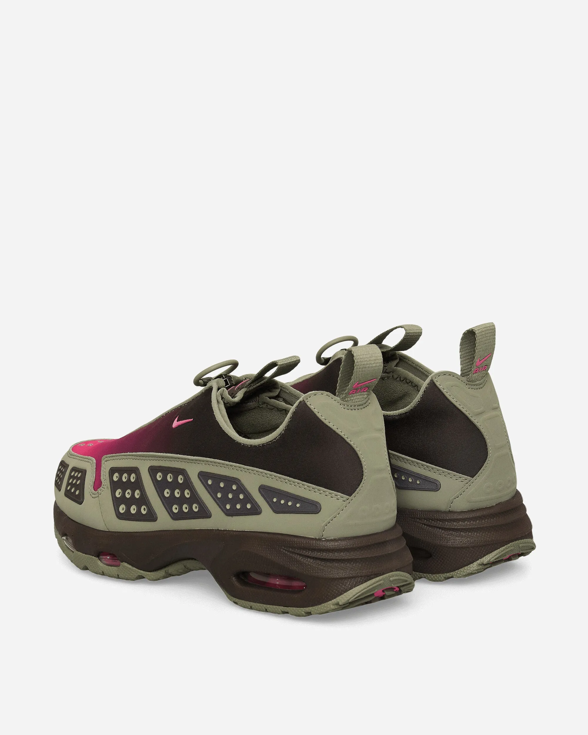 Leather Touch Breathable Material Women's Air Max SNDR Sneakers Light Army / Baroque Brown / Pinksicle