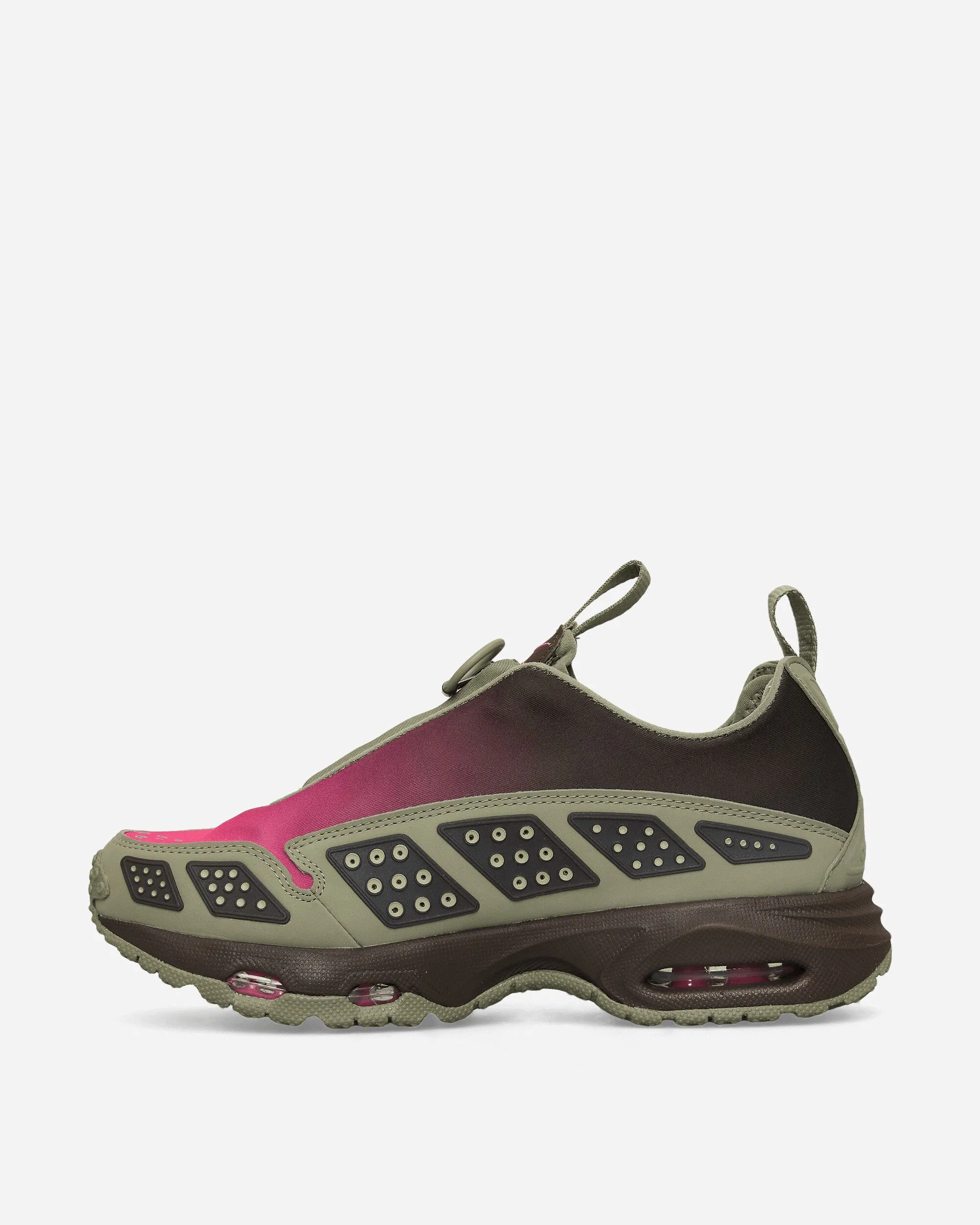 Women's Air Max SNDR Sneakers Light Army / Baroque Brown / Pinksicle Street Fit Wide Base