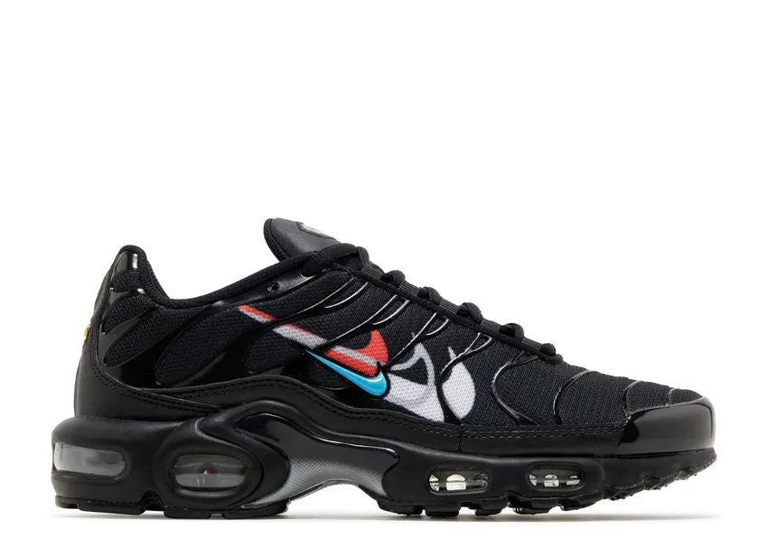 Park Stroll Non slip grip Nike Air Max Plus Multi Swoosh Black Crimson